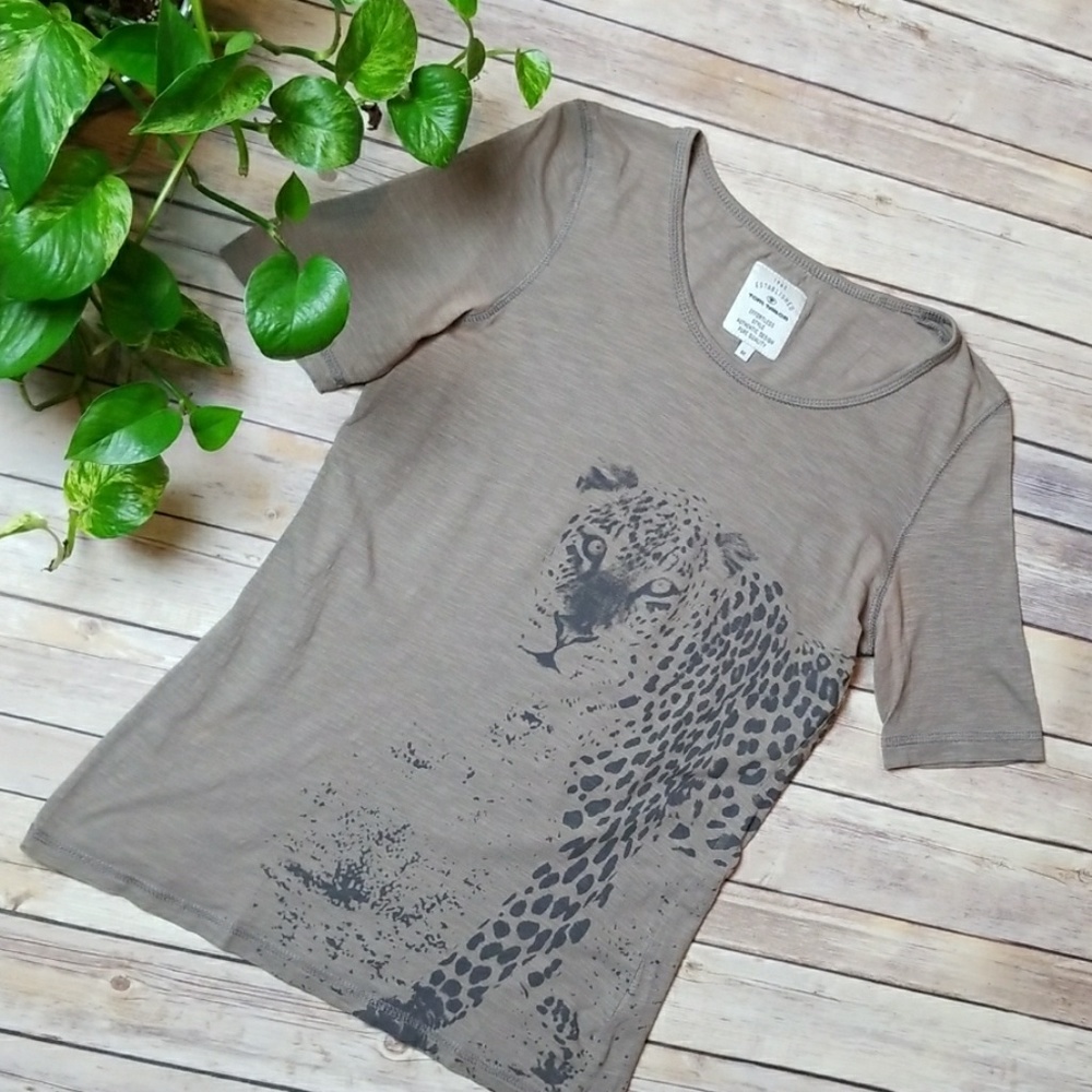 Tom Tailor - Short Sleeve T-shirt with Cheetah